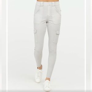 SPANX 2X Tall Stretch Twill Ankle Pant in Crystal Grey